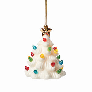 Lenox Treasured Traditions Light-Up Tree Ornament Ivory, IVORY PORCELAIN 893580