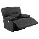 Parker House Parker Living Spartacus - Black Power Recliner Black 70% Polyester, 30% PU (W) MSPA#812PH-BLC