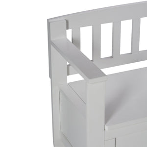 English Elm Brooklyn Entryway Storage Bench - Stylish Solid Pine Seating With Ample Storage For Modern Homes B136P158123