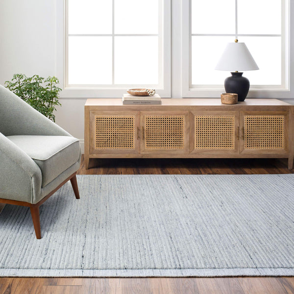 Surya Yasmin 10' X 14' Eco-friendly Scandinavian Modern Handmade Rug - Luxurious Comfort For Your Home Gray Recycled Pet Yarn Ymn2300-268