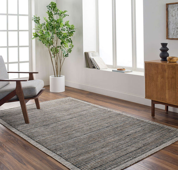 Surya Yasmin 10' X 14' Eco-friendly Scandinavian Modern Handmade Rug - Luxurious Comfort For Your Home Dark Brown Recycled Pet Yarn Ymn2302-268