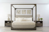 Scott Living Home Griffith California King Canopy Bed Gray with Light Wood Finish P367-BR-K6 Pulaski Furniture