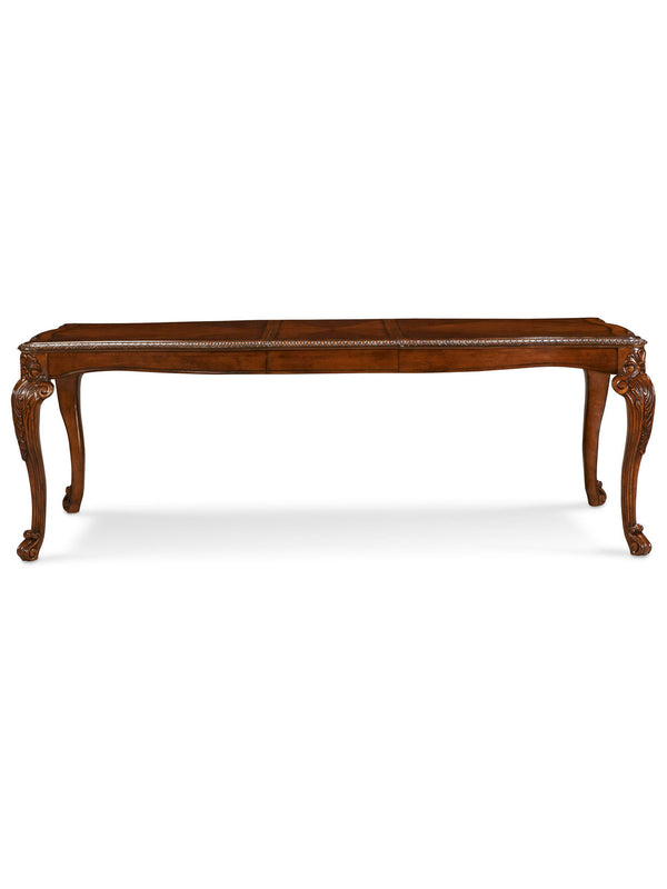 A.R.T. Furniture Old World Leg Dining Table - Traditional Medium Cherry Finish With Carvings & Expandable Seating For 10 Brown, Brown New Zealand Pine Solids,Cherry And Avodire Veneers 143220-2606