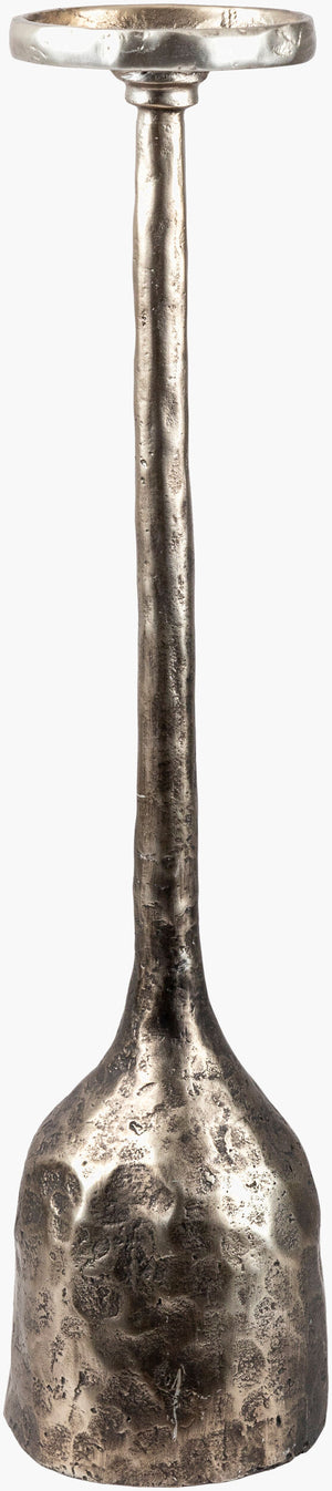 Surya Yamuna Minimalist Candleholder - 21" Tall Metal Accent For Elegant Home Decor & Easy Maintenance Metallic ,Bronze Iron Ymu003-2155