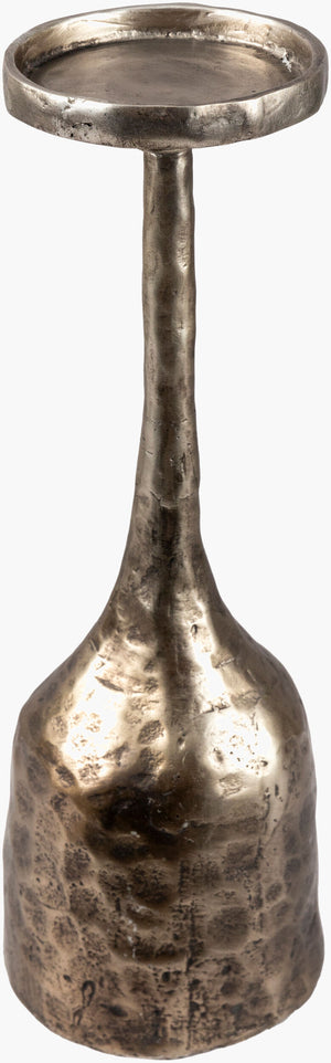 Surya Yamuna Minimalist Candleholder - 21" Tall Metal Accent For Elegant Home Decor & Easy Maintenance Metallic ,Bronze Iron Ymu004-1555