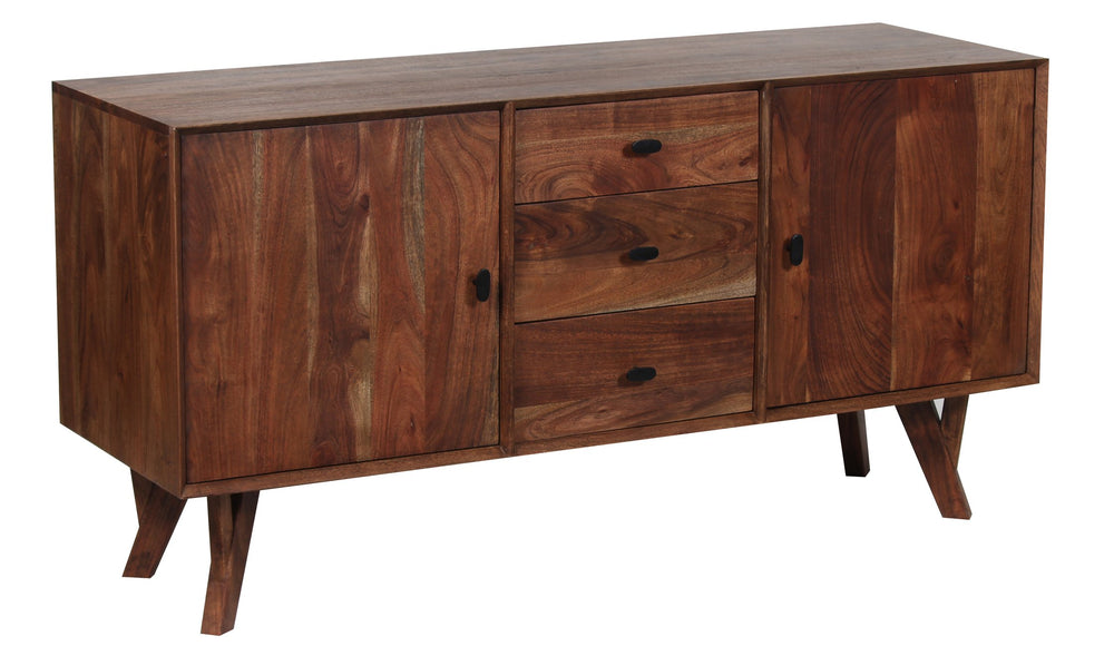 Porter Designs Porter Portola Solid Acacia Wood Coffee Table - Elegant Mid-century Design With Asian Influence Brown Wood 07-108-06-0022