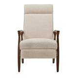 Homelegance By Top-Line Carson 25.75" Wide Mid-Century Modern Recliner Beige Fabric