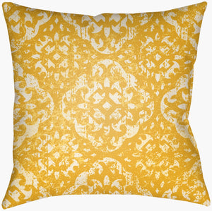 Livabliss Yindi Global Inspired Woven Accent Pillow with Polyfill Insert for Bohemian Interiors Cream, Yellow 22"L x 22"W YN018-2222