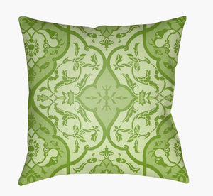 Livabliss Yindi Global-inspired 22" Accent Pillow – Elegant Home Decor With Durable Woven Construction Light Green,Green Polyester,Polyester,Polyester,Polyfill Yn020-2222