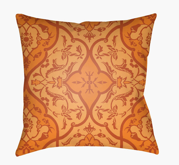 Livabliss Yindi Global-inspired 22" Accent Pillow – Elegant Home Decor With Durable Woven Construction Burnt Orange,Orange Polyester,Polyester,Polyester,Polyfill Yn024-2020