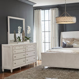 Ashby Place Dresser Mirror Natural with Reflection Gray Finish P359110 Pulaski Furniture