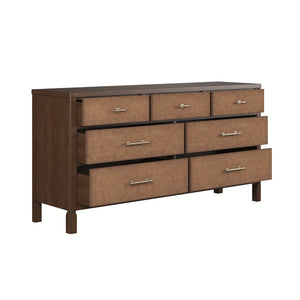 A.R.T. Furniture Verge Seven-Drawer Woven Dresser: Elegant Dark Wood Storage with Modern Design for Any Bedroom Style 337131-1960