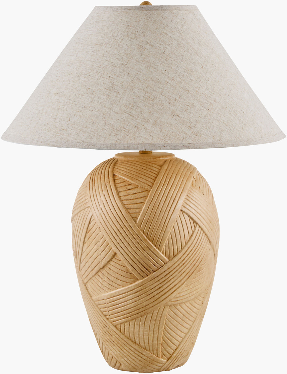 Surya Yendi Elegant 29" Accent Table Lamp With Ceramic Body & Linen Shade For Timeless Home Decor Charm Body, Cream,Shade (Outside), Wheat,Shade (Inside), White,Finial, Cream,Harp, Metallic ,Gold,Cord, Translucent Ceramic,Linen,Linen,Linen,Plastic,Resin Ynd-001