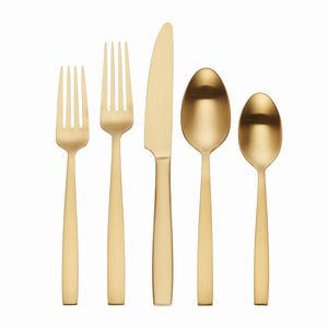 Lenox Hampton Forge Clearview Satin Gold 20 Piece set/CB RM Metallic, GOLD METAL SFB108G20R