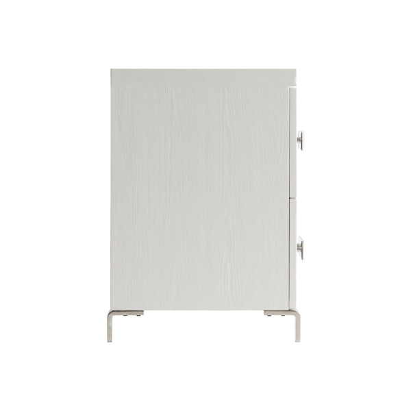 Bernhardt Bernhardt Coro Nightstand With Azucar Soft-Close Drawers, Stainless Accents & Built-In Usb Charging 316232