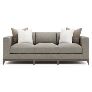 Bernhardt Bernhardt Noel Made-To-Order Fabric Sofa With Tapered Wood Legs, Oversized Arms & Coordinating Pillows P7326B