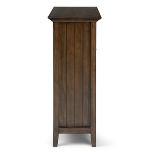 English Elm Bedford Medium Storage Cabinet - Handcrafted Rustic Charm With Adjustable Shelves & Glass Doors B136P158476