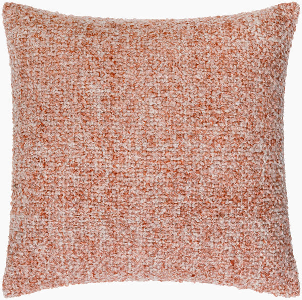 Surya Yarns 18"L X 18"W Modern Accent Pillow - Durable, Machine Washable, Global Style For Your Home Terracotta Polyester,Polyester Yns001-2222d