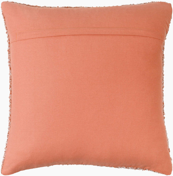 Surya Yarns 18"L X 18"W Modern Accent Pillow - Durable, Machine Washable, Global Style For Your Home Terracotta Polyester,Polyester Yns001-2222d