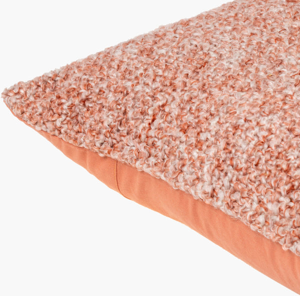 Surya Yarns 18"L X 18"W Modern Accent Pillow - Durable, Machine Washable, Global Style For Your Home Terracotta Polyester,Polyester Yns001-2222d