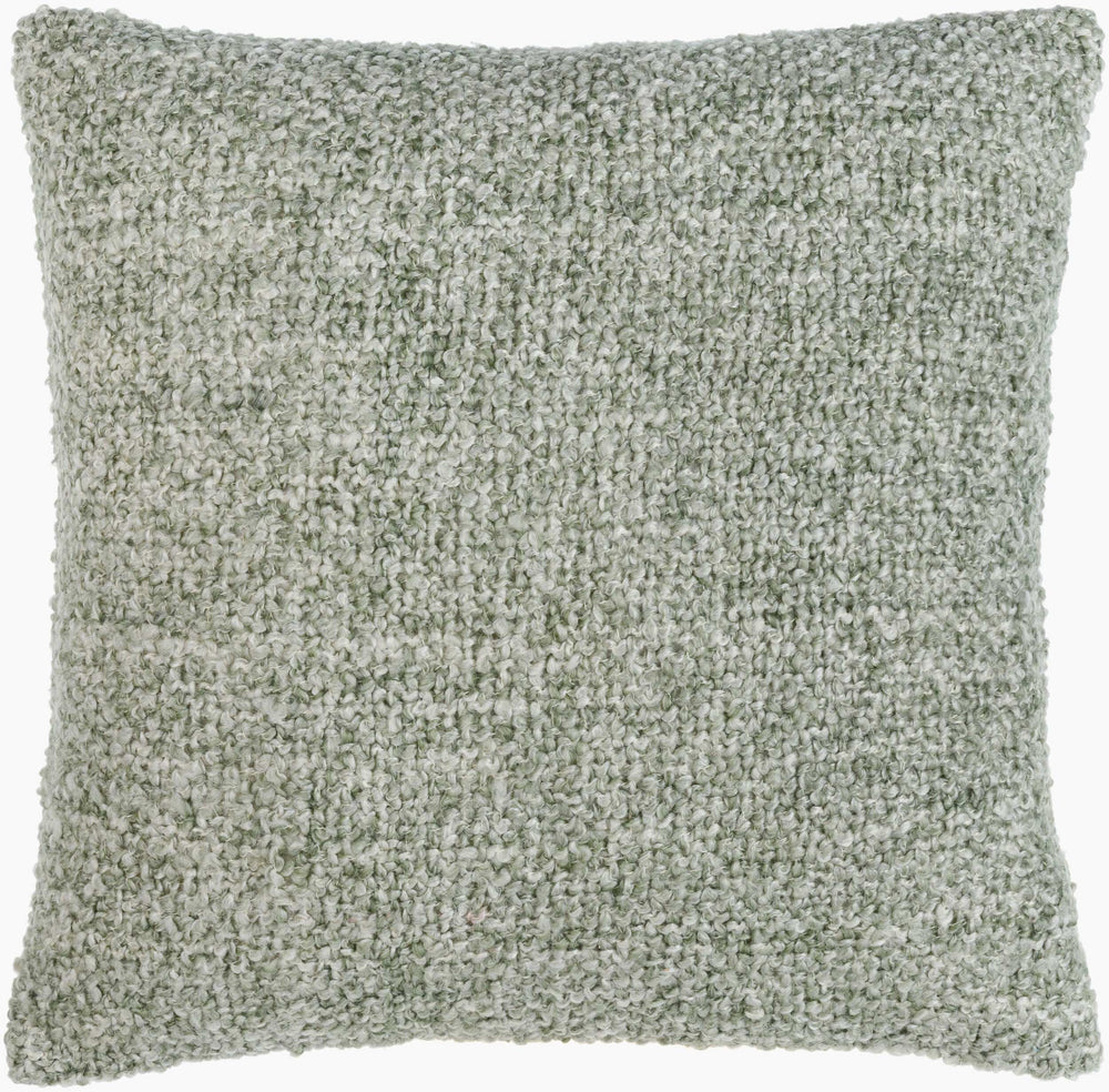Surya Yarns 18"L X 18"W Modern Accent Pillow - Durable, Machine Washable, Global Style For Your Home Sage Polyester,Polyester Yns002-2020