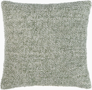 Surya Yarns 18"L X 18"W Modern Accent Pillow - Durable, Machine Washable, Global Style For Your Home Sage Polyester,Polyester Yns002-2020