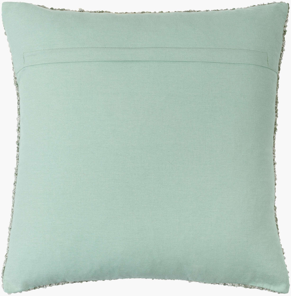 Surya Yarns 18"L X 18"W Modern Accent Pillow - Durable, Machine Washable, Global Style For Your Home Sage Polyester,Polyester Yns002-2020