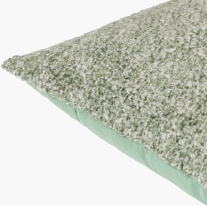 Surya Yarns 18"L X 18"W Modern Accent Pillow - Durable, Machine Washable, Global Style For Your Home Sage Polyester,Polyester Yns002-2020