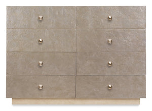 Hooker Furniture Westwood Modern Single Dresser With Cedar-Lined Drawers, Silver-Leaf Accents & Oak Veneer Finish 6133-90001-80