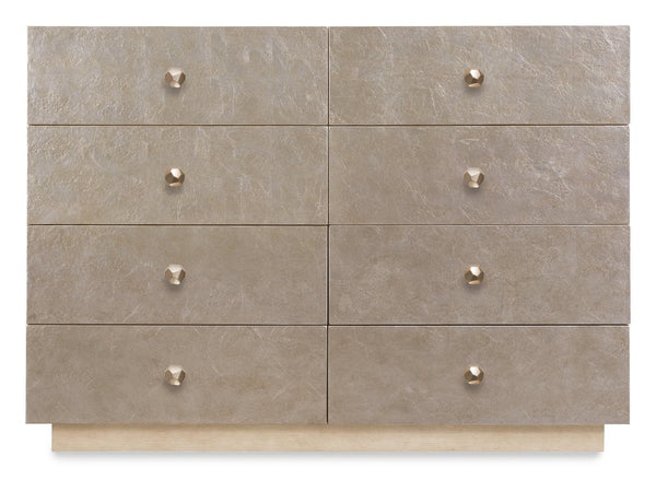 Hooker Furniture Westwood Modern Single Dresser With Cedar-Lined Drawers, Silver-Leaf Accents & Oak Veneer Finish 6133-90001-80