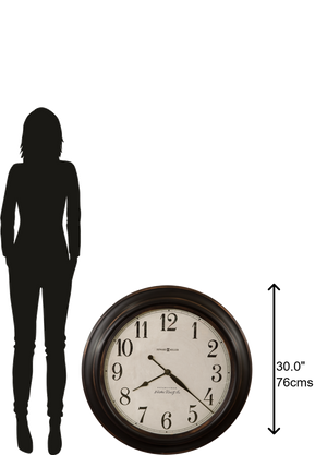 Hekman Furniture 625648 Ashby Wall Clock - Elegant 30-inch Antique Design With Quartz Movement For Timeless Style  Ashby Wall Clock 625648