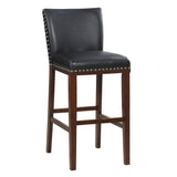 Steve Silver Tiffany KD Bar Chair Black, Set of 2 TF650BCBK