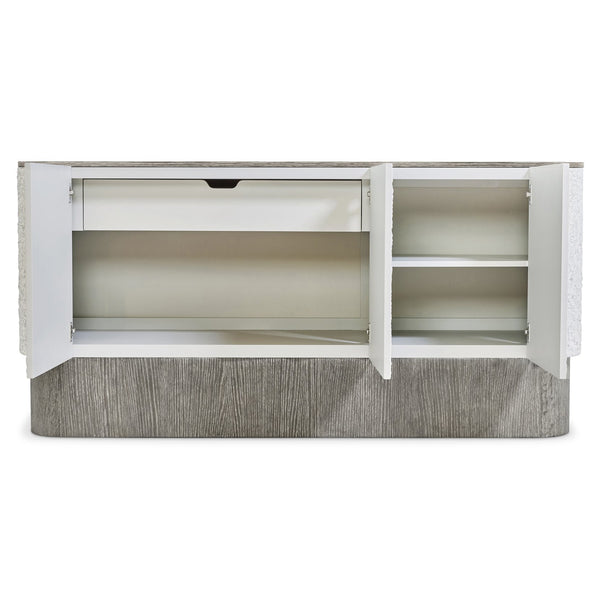 Bernhardt Bernhardt Monolith Buffet Millstone & Puma Two-Tone Rustic Modern Sideboard With Soft-Close Doors 343134