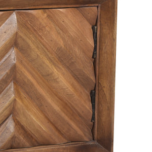 English Elm Christopher Knight Home® - WOODEN Mango Wood & Iron Cabinet with Chevron Door, Mid-Century Modern Accent Storage, 17.5"W 66489.00