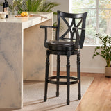 Christopher Knight Home® - Noble House - Eclipse Armed Swivel Barstool