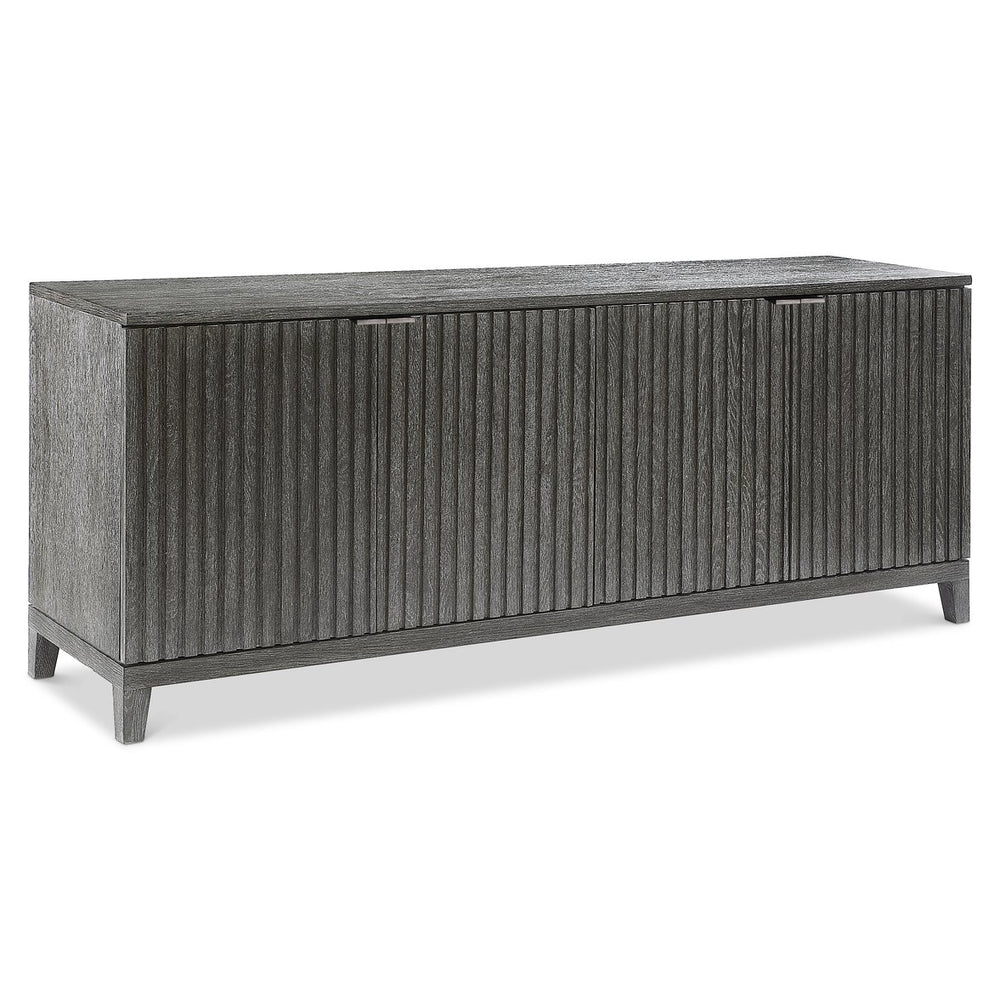 Bernhardt Bernhardt Sutton Rustic-Modern Entertainment Credenza With Reeded Doors, Adjustable Shelves & Vents 352880