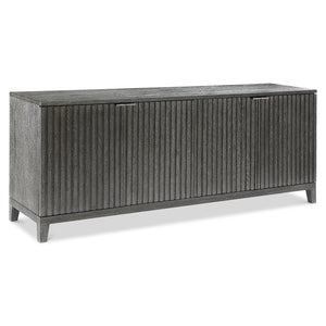Bernhardt Bernhardt Sutton Rustic-Modern Entertainment Credenza With Reeded Doors, Adjustable Shelves & Vents 352880