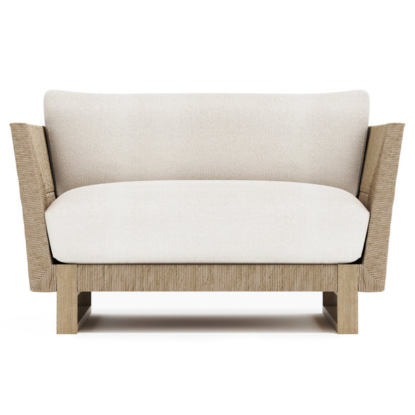 Bernhardt Bernhardt Praia Outdoor Chair With Teak Legs, All-Weather Woven Frame & Plush Removable Cushions - Made to Order O5453A