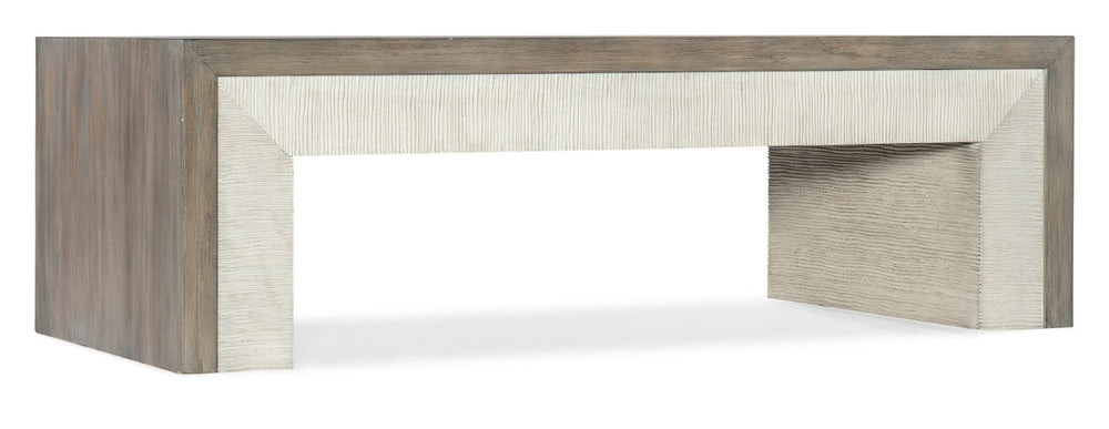 Hooker Furniture Serenity Malibu Gray Washed Oak Rectangle Cocktail Table — Hand‑Distressed, Durable Oak Veneer, Coastal Charm 6350-80110-95