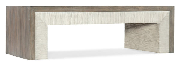Hooker Furniture Serenity Malibu Gray Washed Oak Rectangle Cocktail Table — Hand‑Distressed, Durable Oak Veneer, Coastal Charm 6350-80110-95