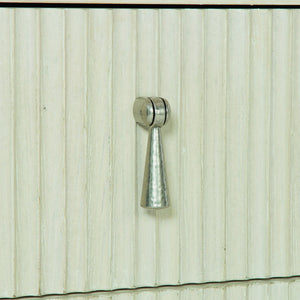 Bernhardt Bernhardt Cerused Linen East Hampton Bachelor's Chest With Beaded Drawers & Aged Silver Pulls, 37.25"W 395230