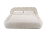 Divani Casa Yolonda - Modern Off-White Fabric Bed