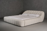 VIG Furniture Divani Casa Yolonda - Modern Off-White Fabric Bed VGEV-A127-BED-OFFWHT