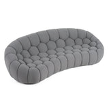 VIG Furniture Divani Casa Yolonda - Modern Curved Light Grey Fabric Sofa VGEV2126C-SOFA-C-07