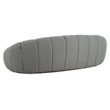 VIG Furniture Divani Casa Yolonda - Modern Curved Light Grey Fabric Sofa VGEV2126C-SOFA-C-07