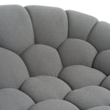 VIG Furniture Divani Casa Yolonda - Modern Curved Light Grey Fabric Sofa VGEV2126C-SOFA-C-07