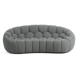 VIG Furniture Divani Casa Yolonda - Modern Curved Light Grey Fabric Sofa Set VGEV2126C-SET-C-07