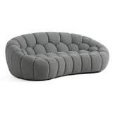 VIG Furniture Divani Casa Yolonda - Modern Curved Light Grey Fabric Loveseat VGEV2126C-LOVE-C-07