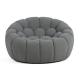 VIG Furniture Divani Casa Yolonda - Modern Curved Light Grey Fabric Sofa Set VGEV2126C-SET-C-07