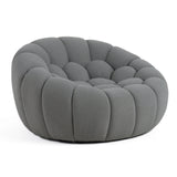 VIG Furniture Divani Casa Yolonda - Modern Curved Light Grey Fabric Sofa Set VGEV2126C-SET-C-07